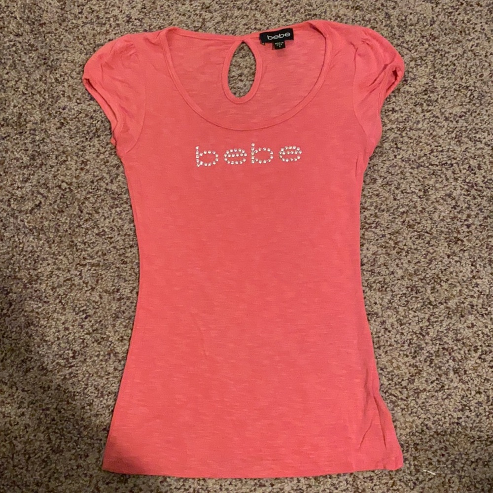 BEBE Logo Top with Keyhole Back